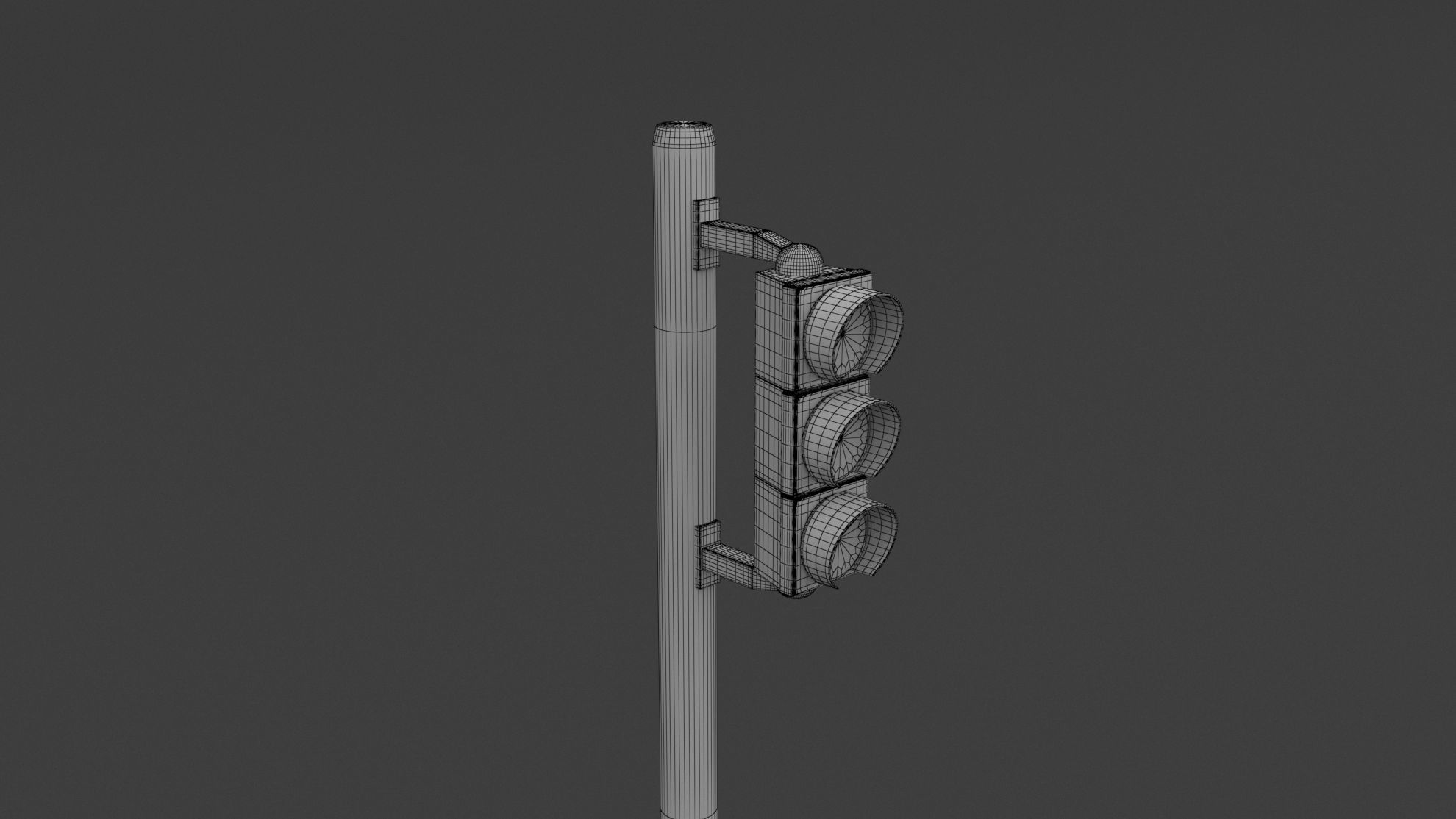 Traffic Light Set 3D model_13