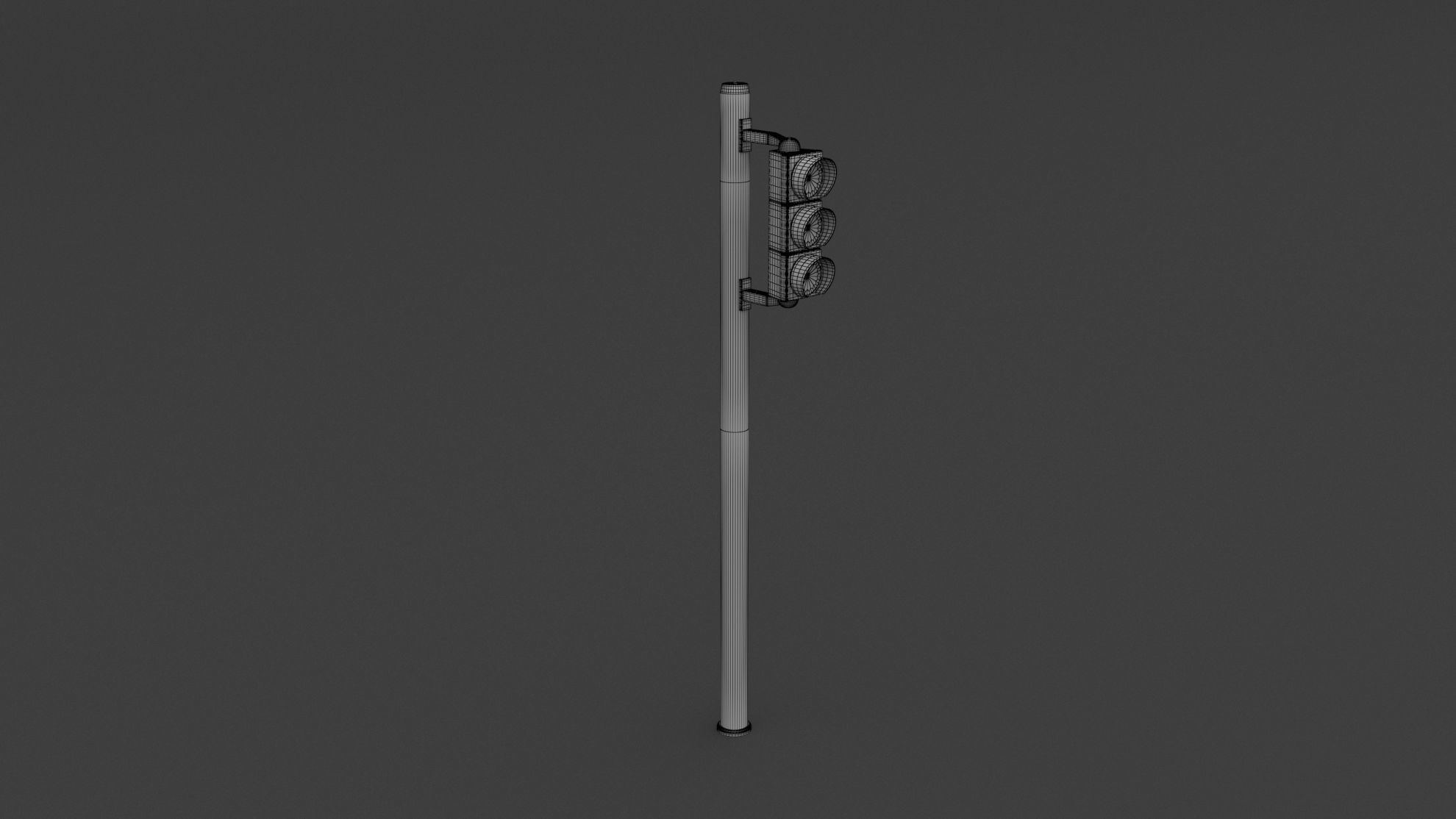 Traffic Light Set 3D model_12