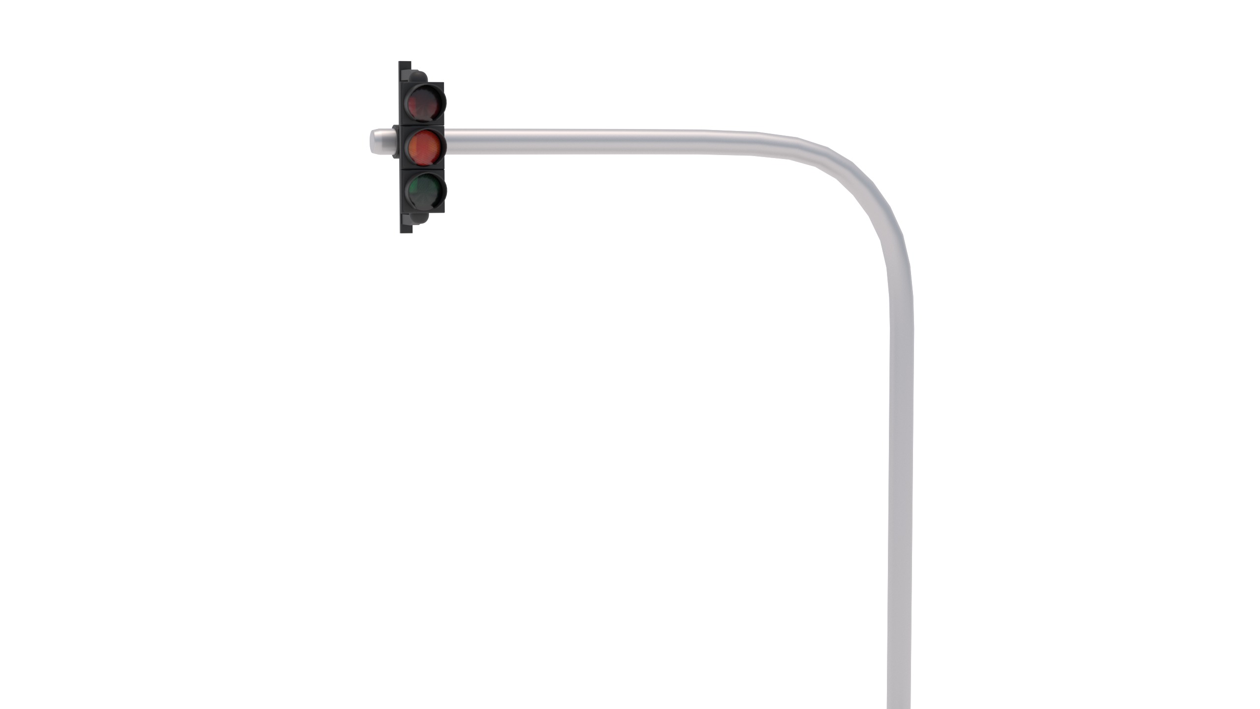 Traffic Light Set 3D model_1