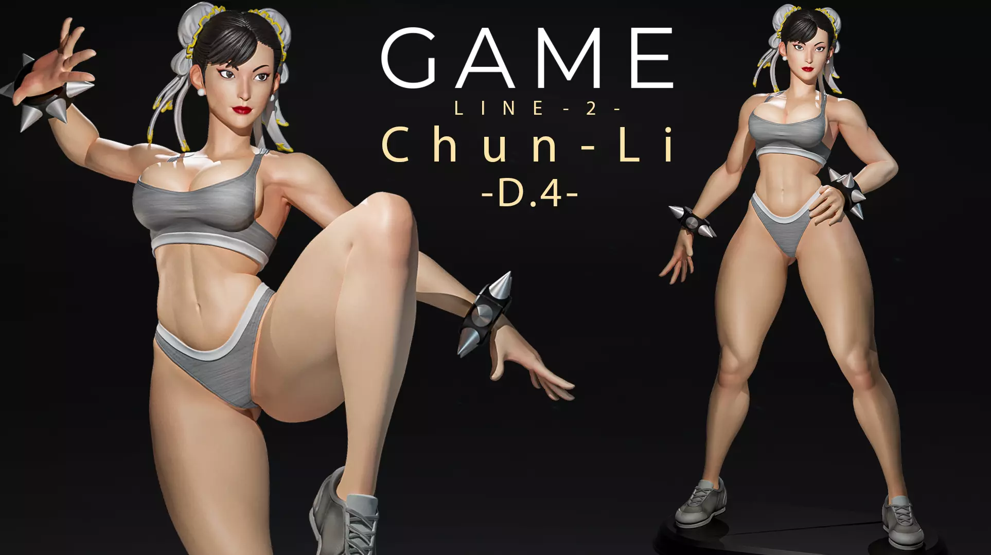 Chun li - D4 - STL 3D print model