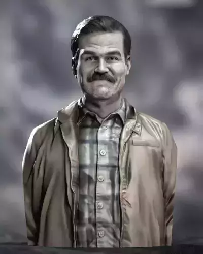 Casual Ver Deadpool Peter Wisdom Peterpool Rob Delaney Bust 3D print model