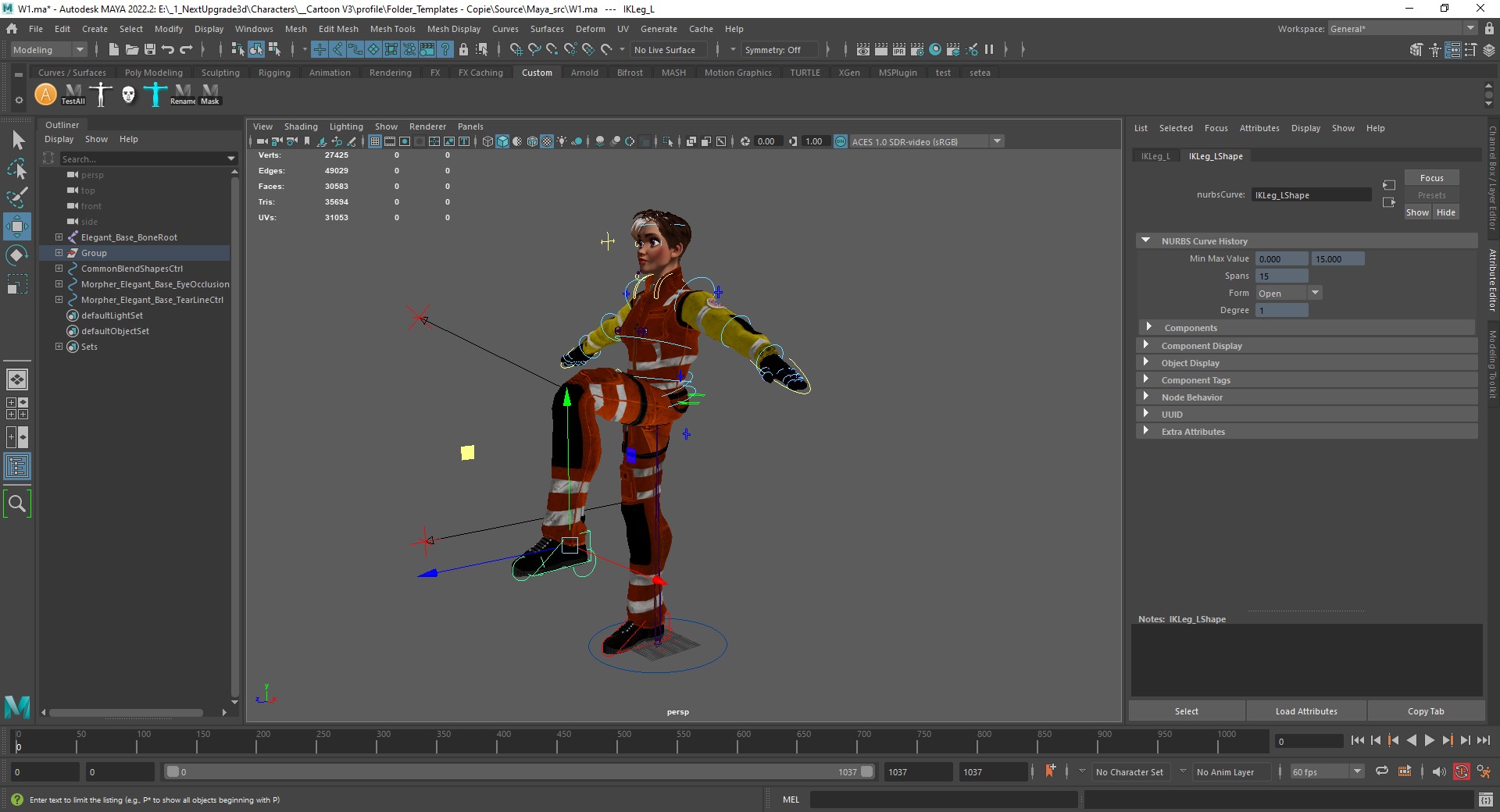 Cartoon Firefighter Character Toon Rescue Low-poly 3D model_19