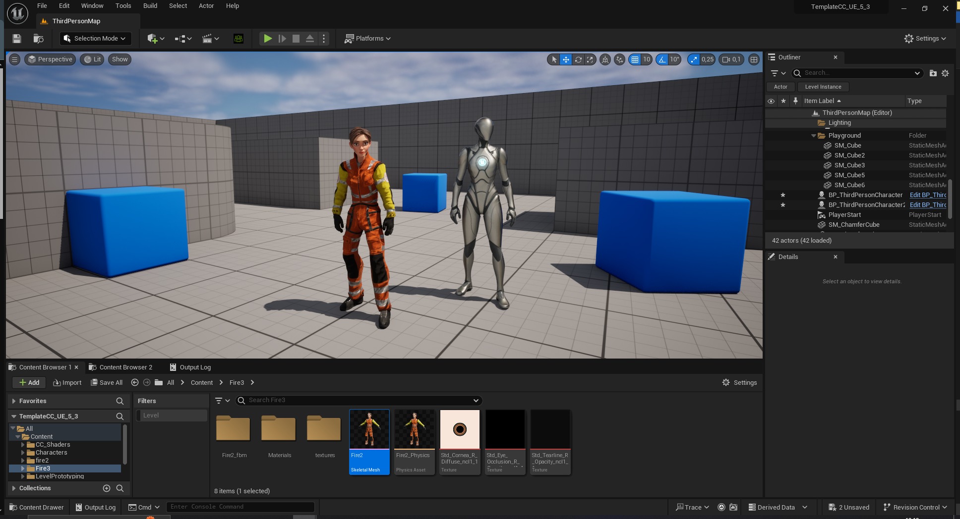 Cartoon Firefighter Character Toon Rescue Low-poly 3D model_15