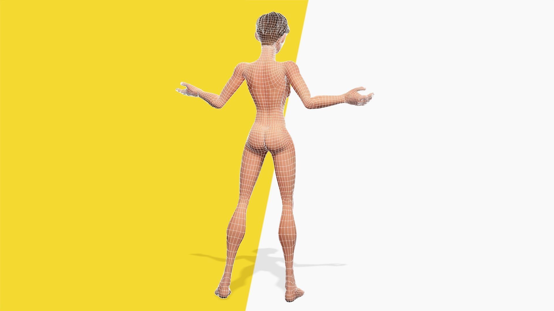 Cartoon Firefighter Character Toon Rescue Low-poly 3D model_3