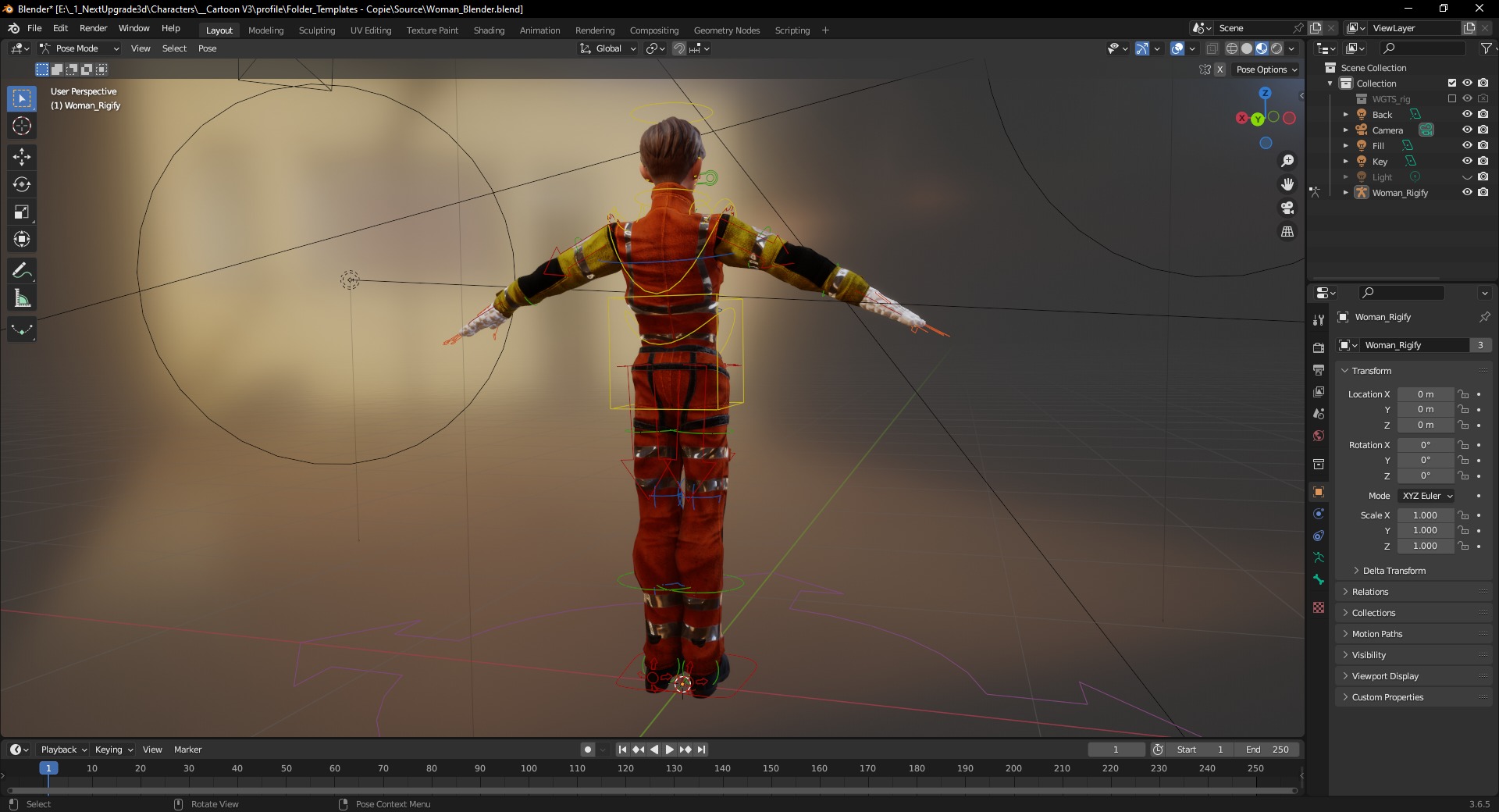 Cartoon Firefighter Character Toon Rescue Low-poly 3D model_13