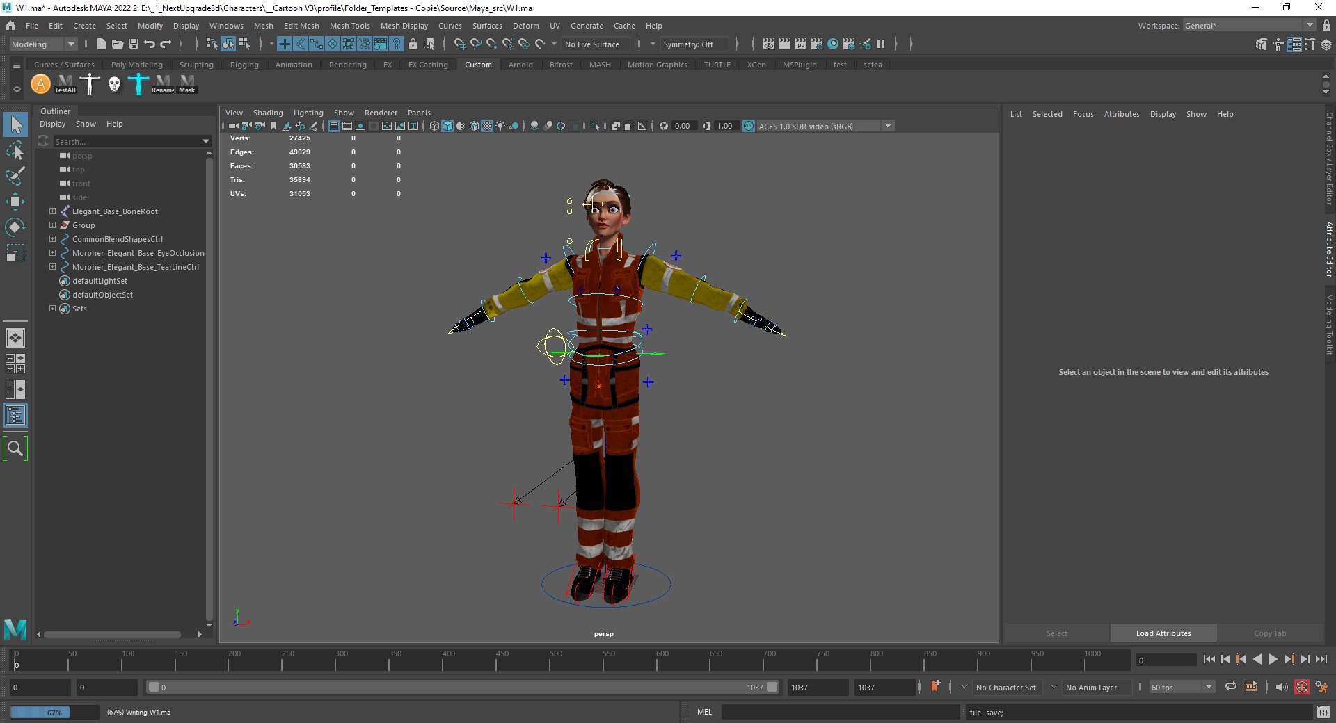 Cartoon Firefighter Character Toon Rescue Low-poly 3D model_18