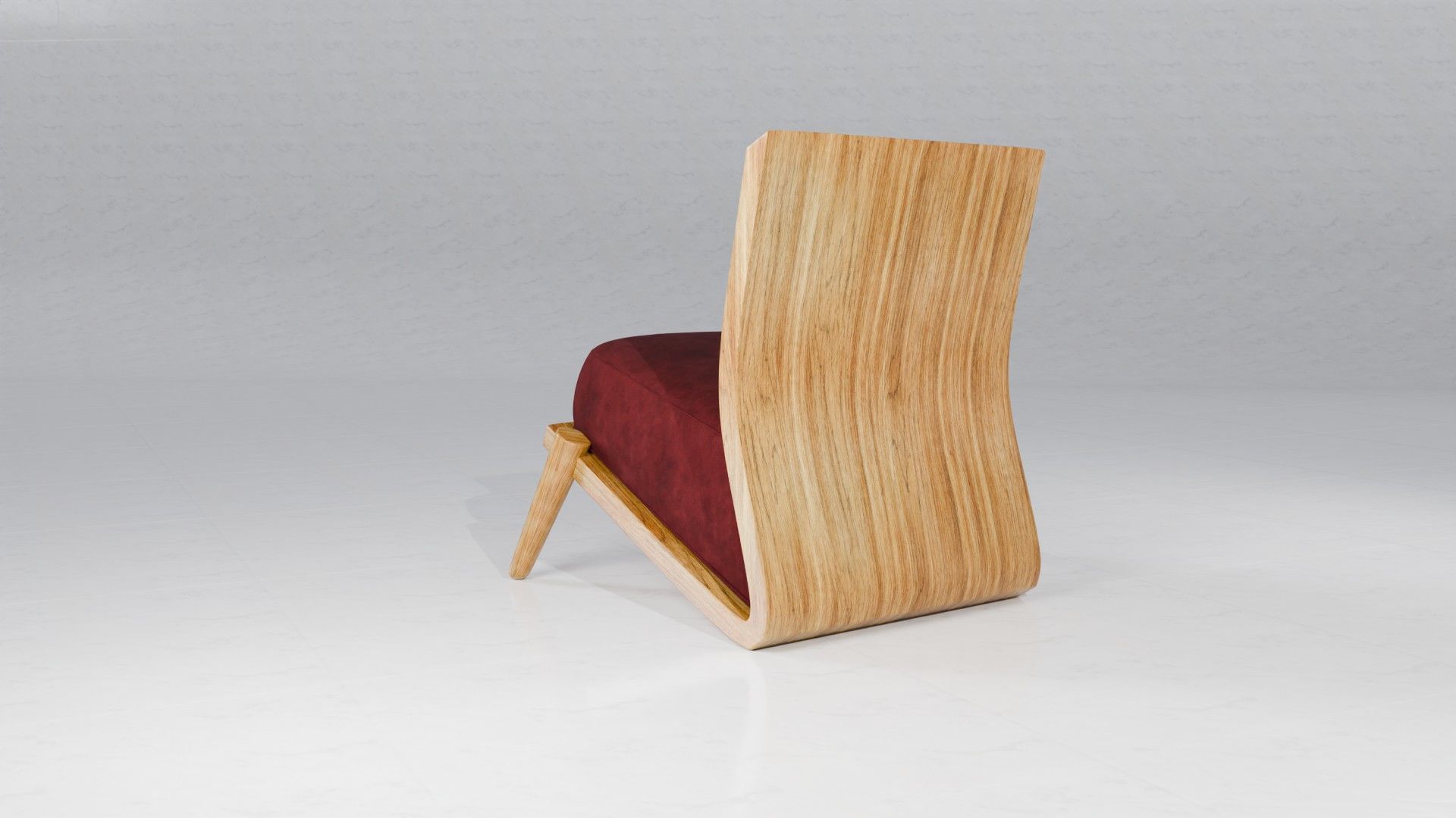 Afteroom Dining Chair Low-poly 3D model_2