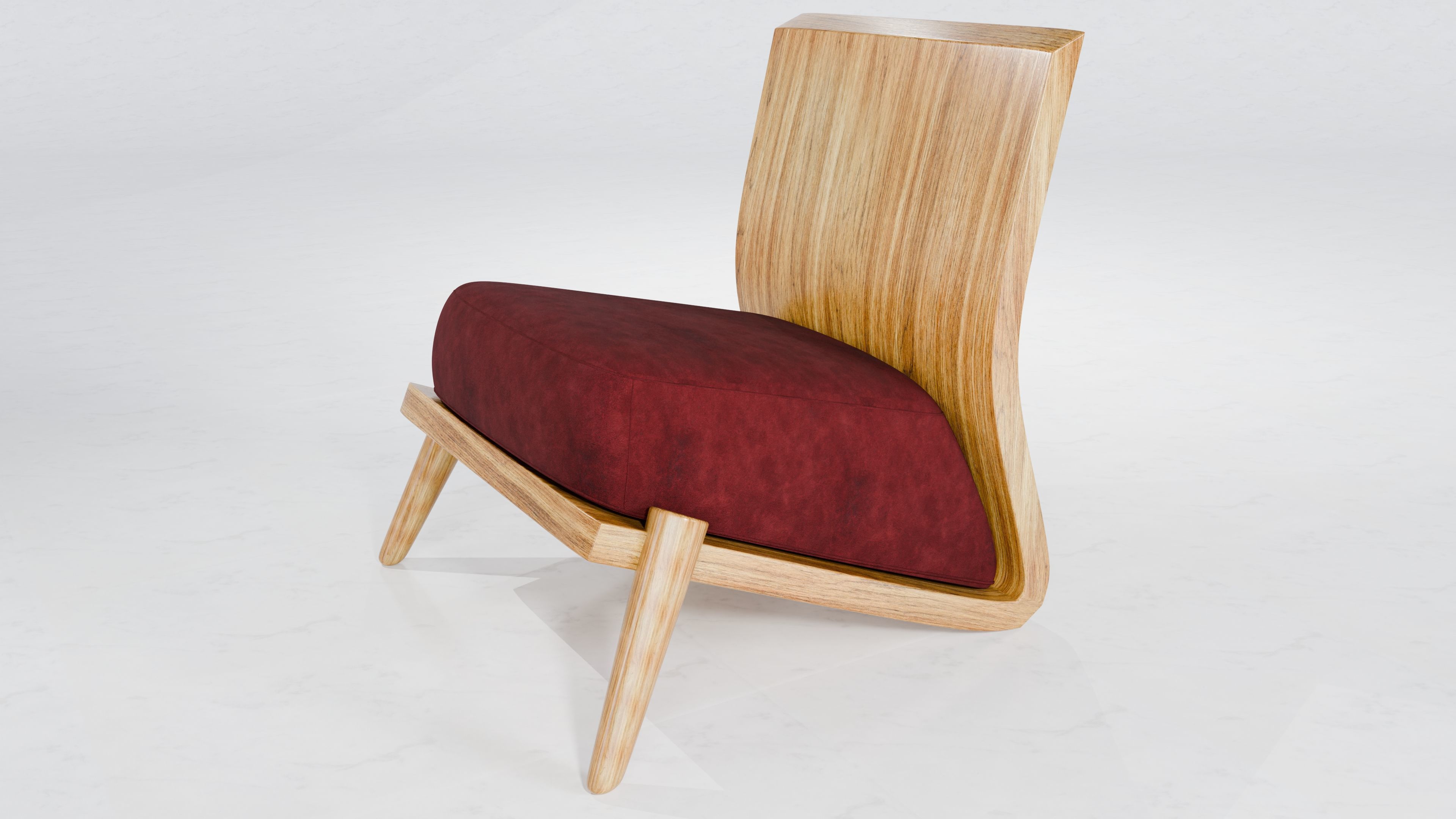 Afteroom Dining Chair Low-poly 3D model_1