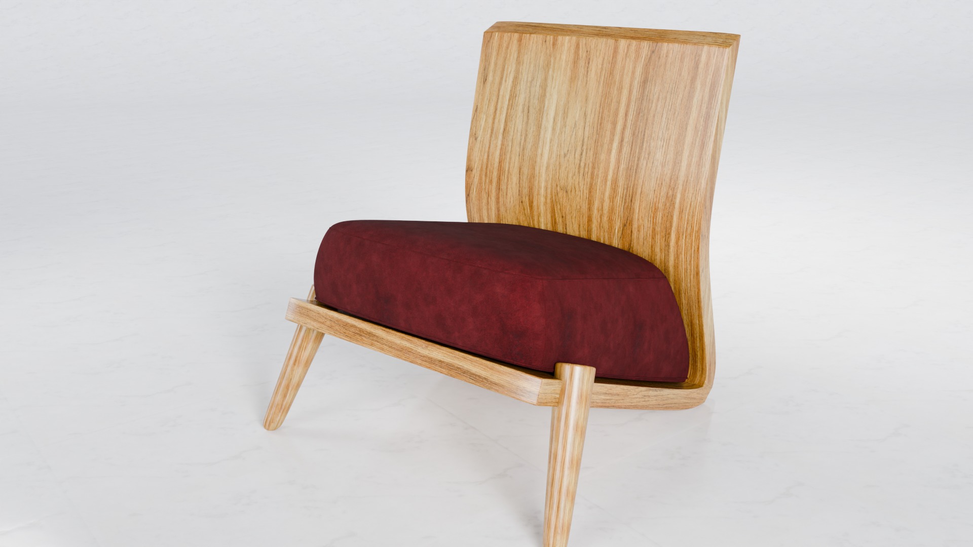 Afteroom Dining Chair Low-poly 3D model_3