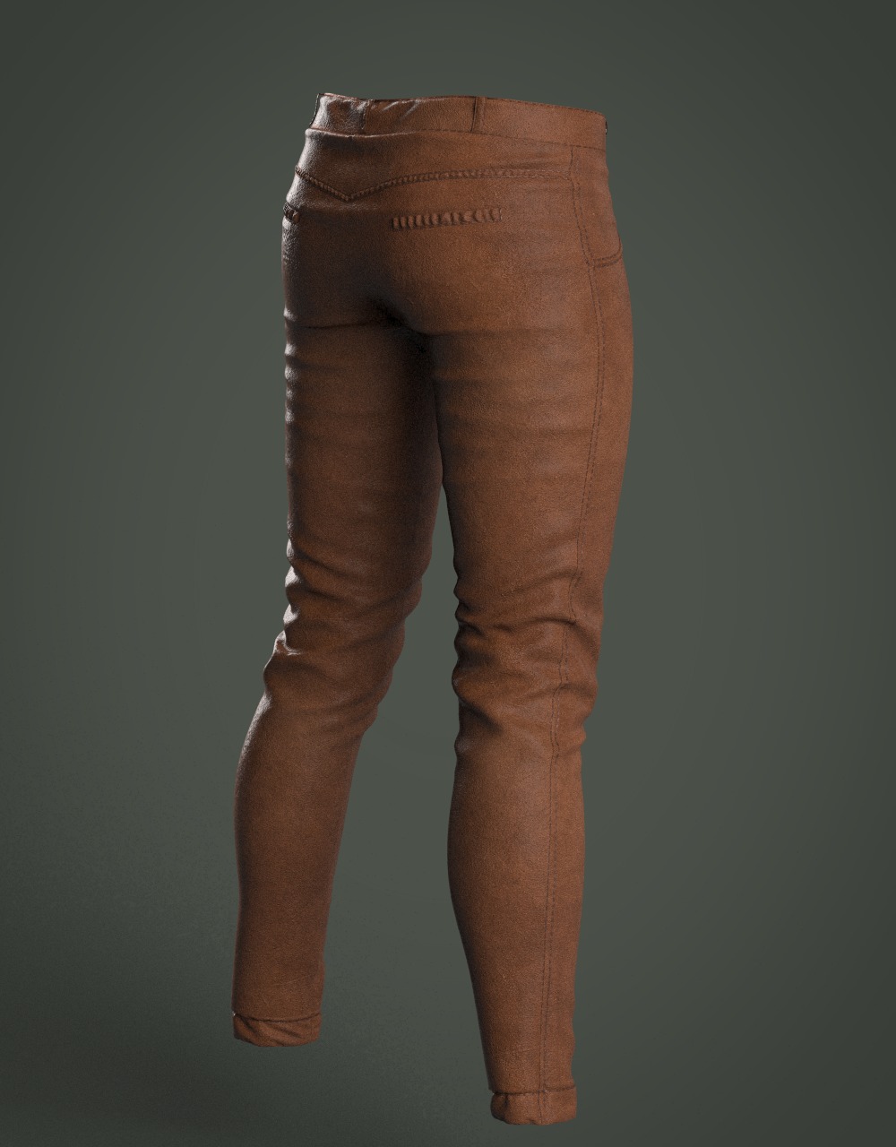 3D model Clothing high-poly Female Leather Costume 3D model_10