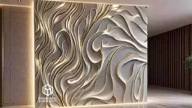 decor set wall panel wall relief mural CNC 46