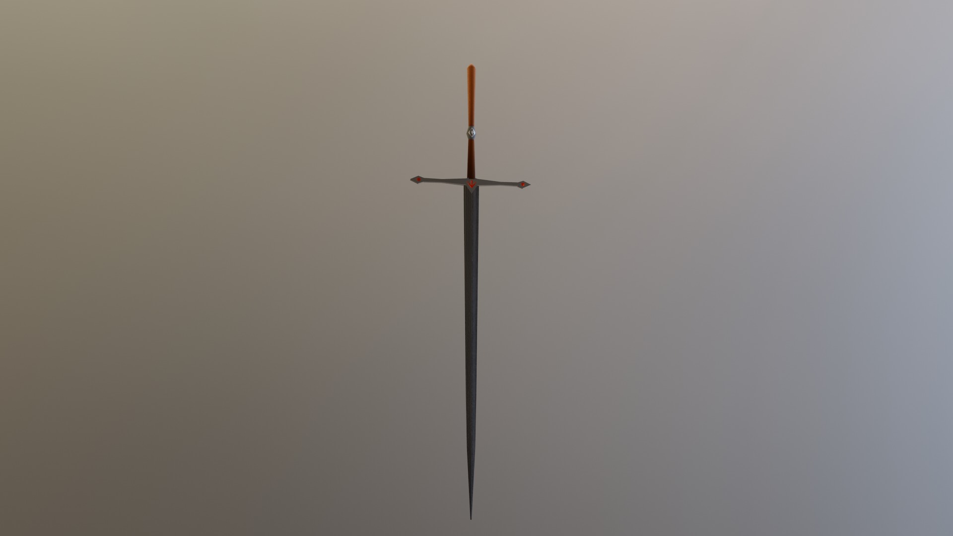 standard sword Low-poly 3D model_15