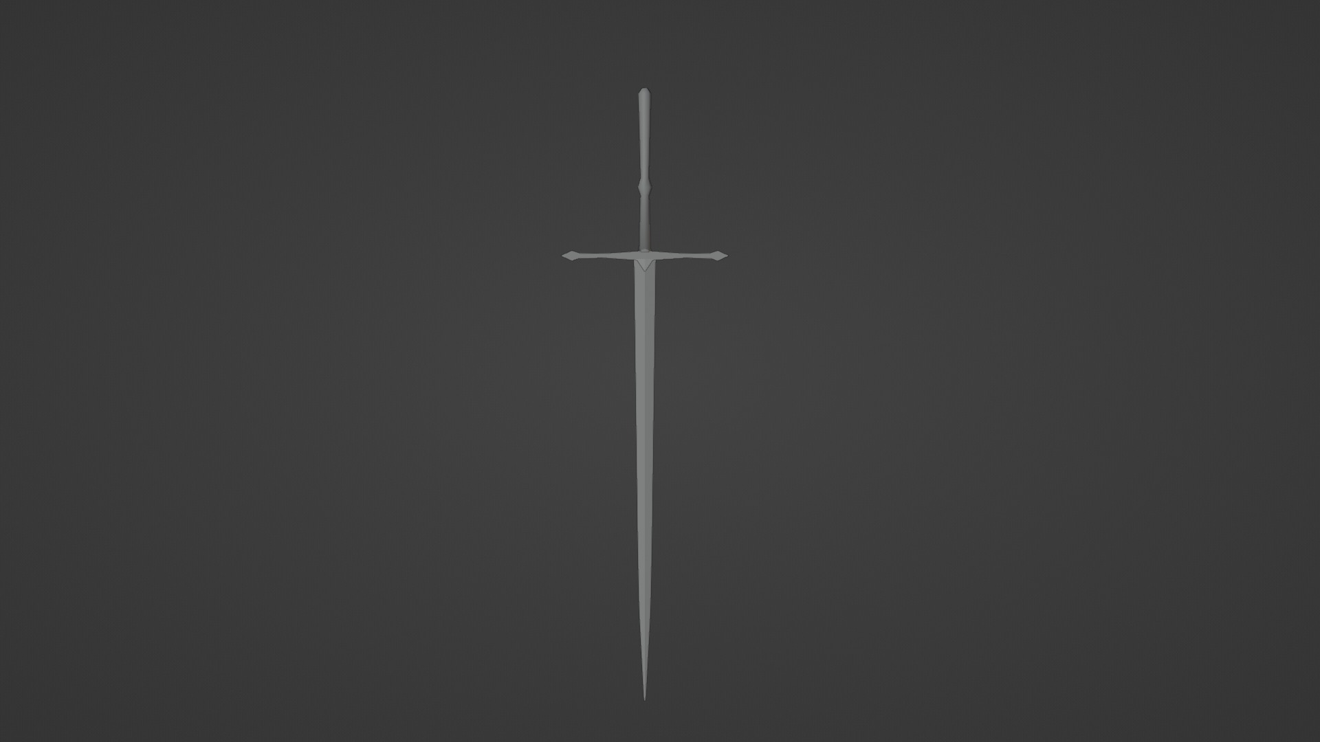 standard sword Low-poly 3D model_13