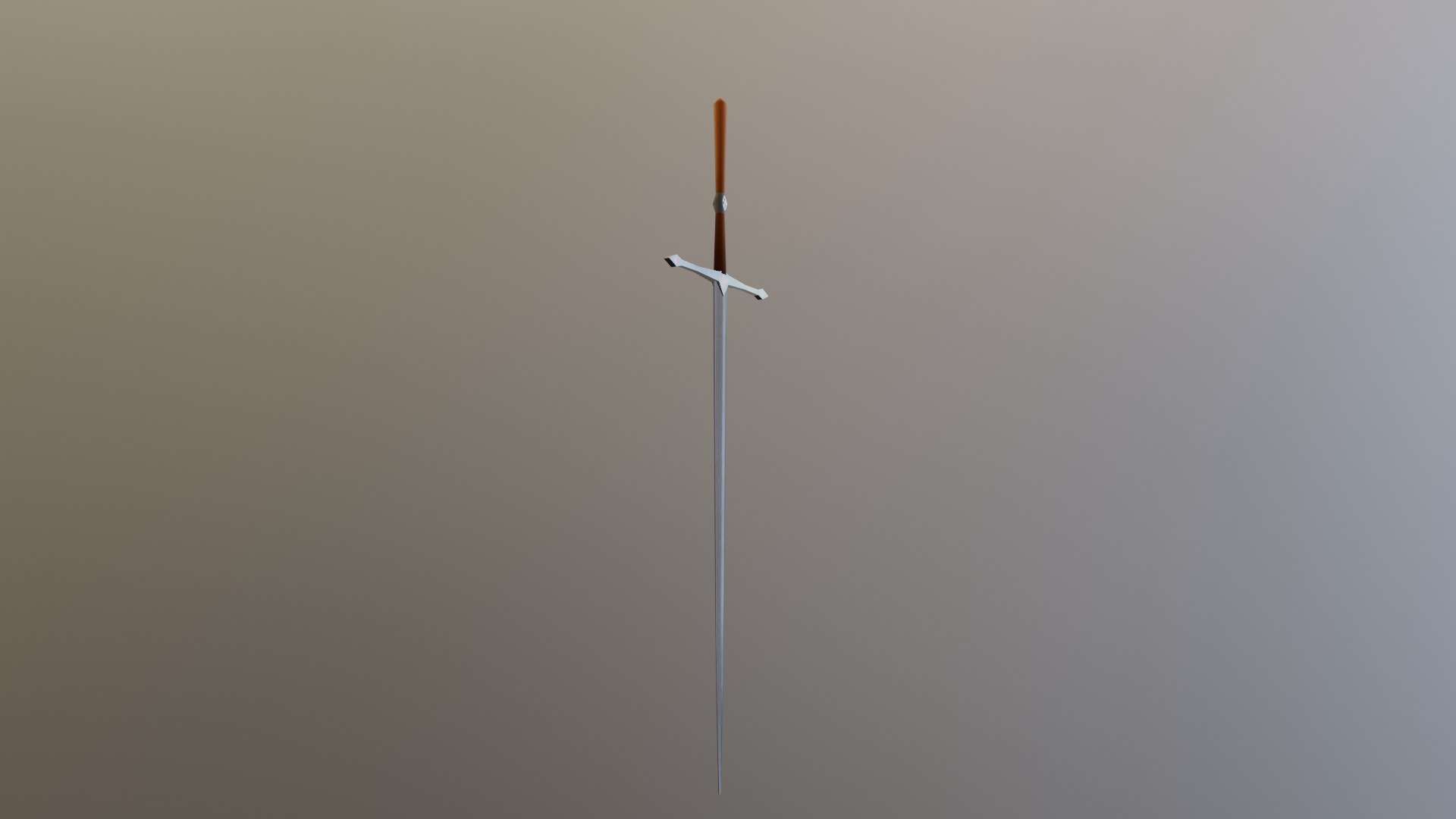 standard sword Low-poly 3D model_10