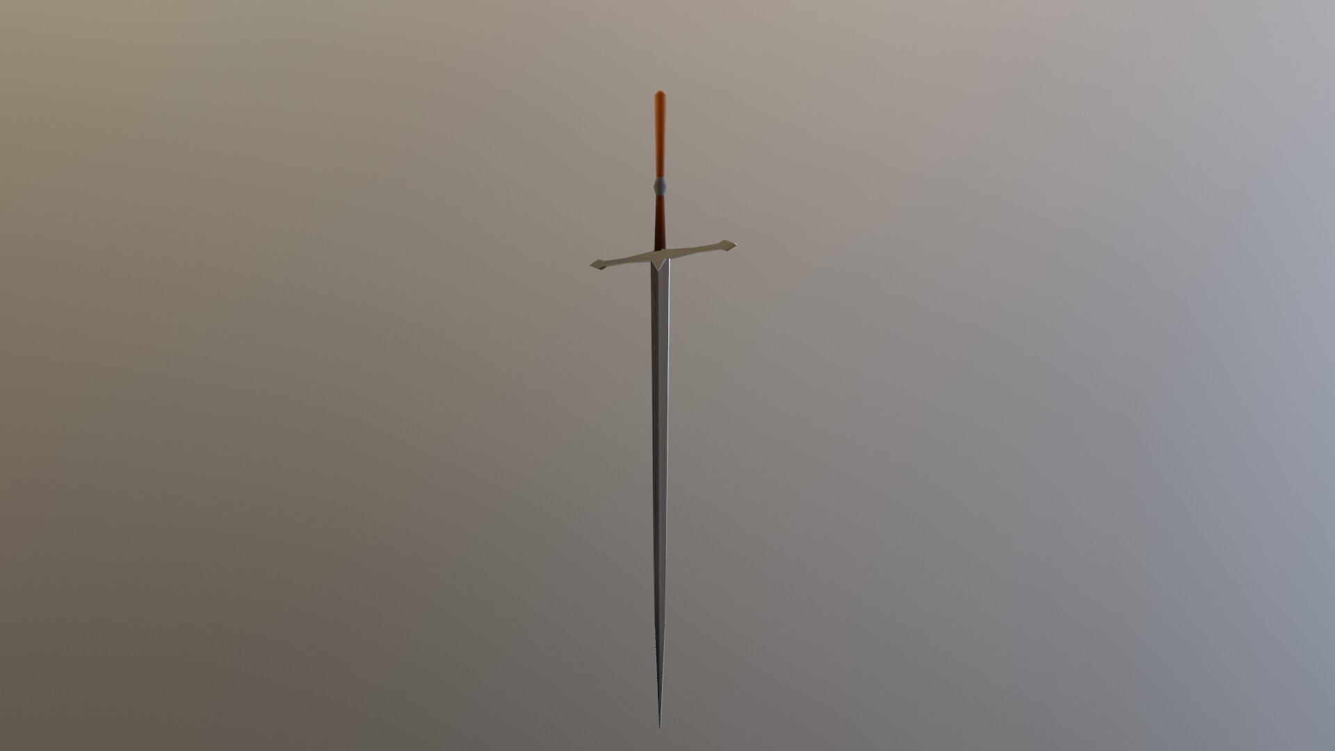 standard sword Low-poly 3D model_16