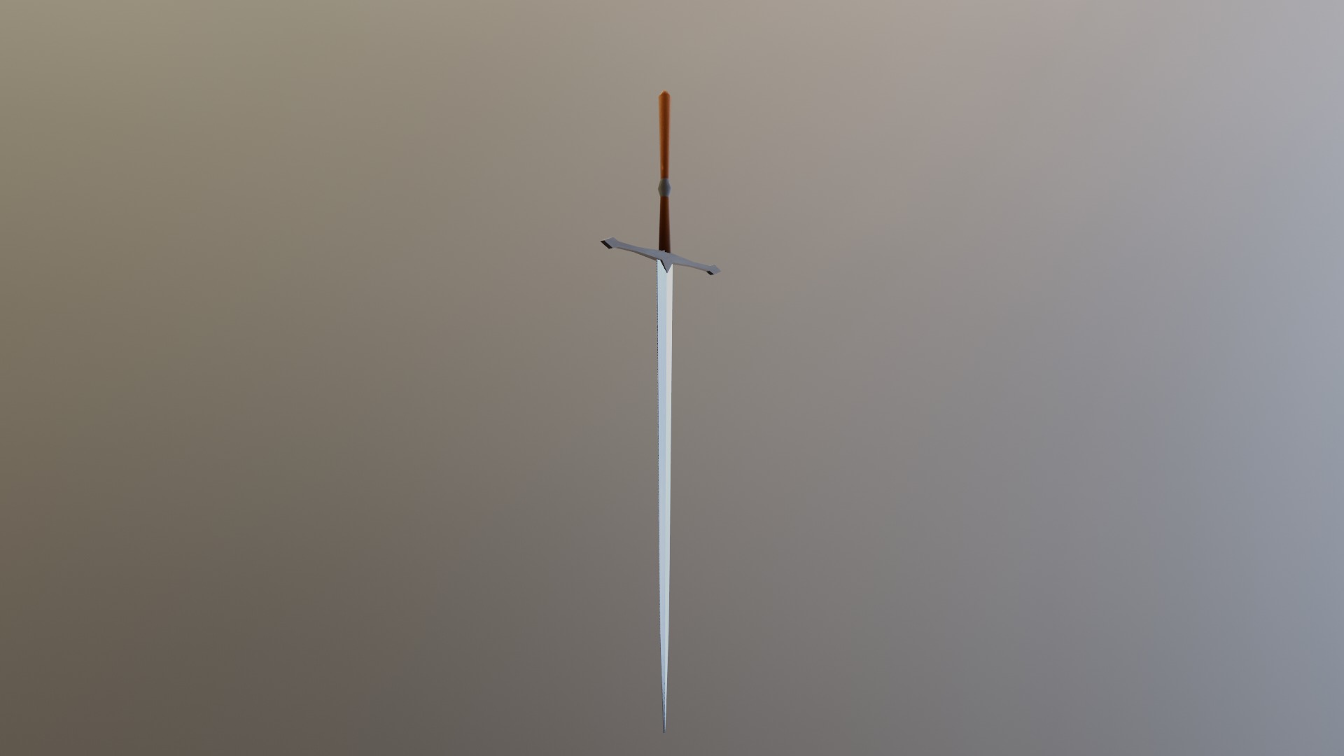 standard sword Low-poly 3D model_5