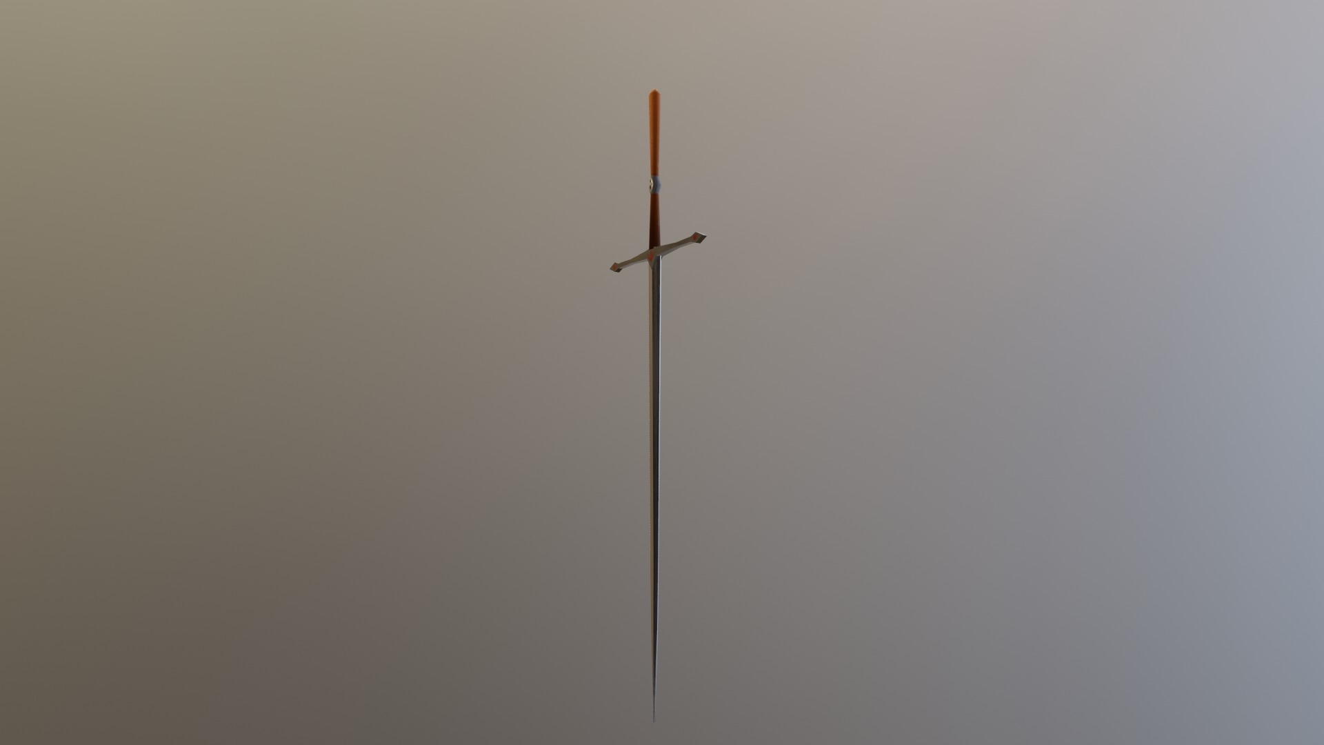 standard sword Low-poly 3D model_21