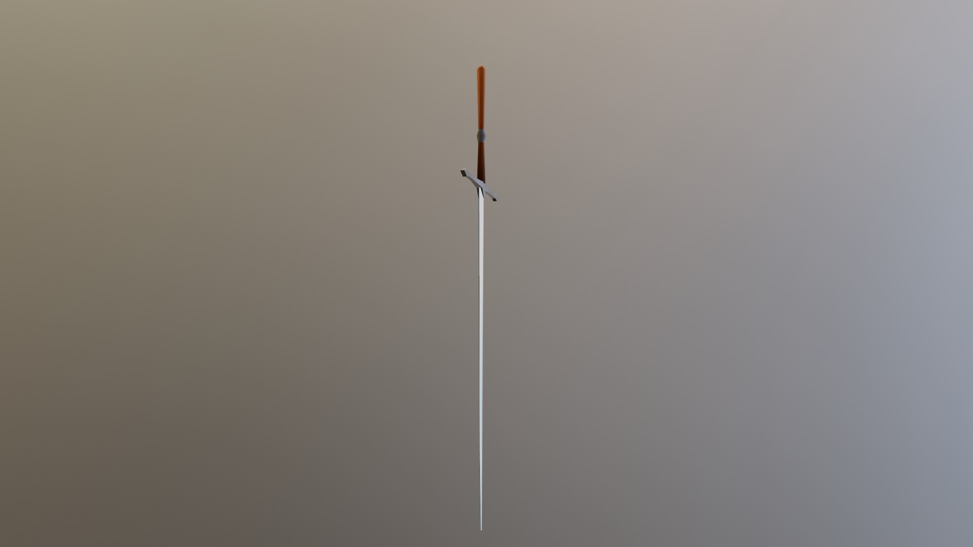 standard sword Low-poly 3D model_6