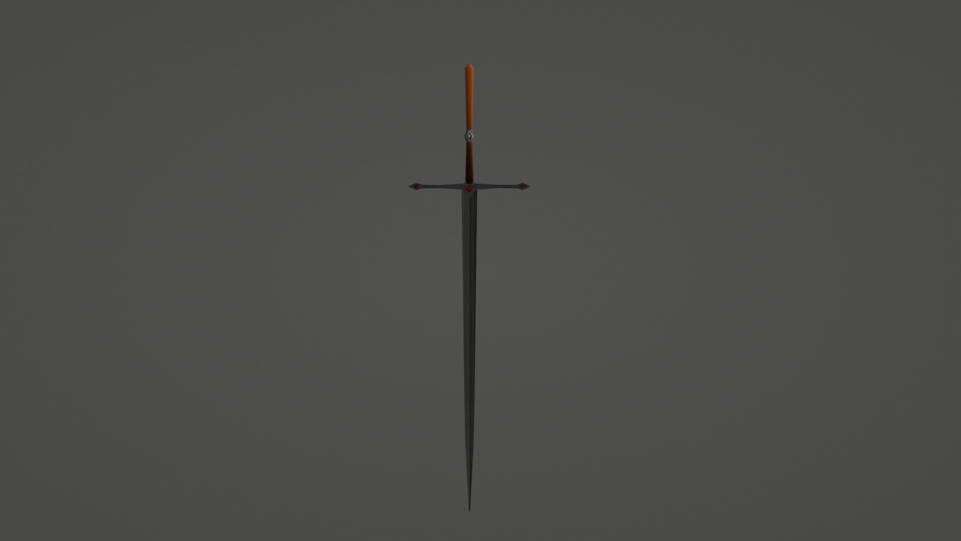 standard sword Low-poly 3D model_19