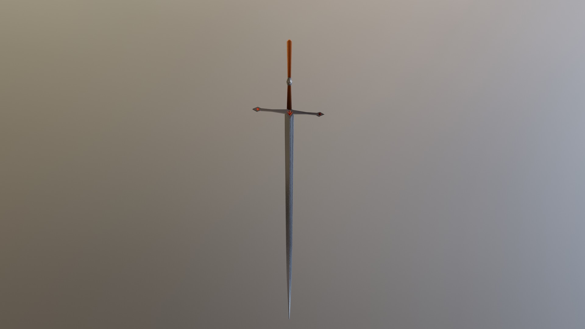 standard sword Low-poly 3D model_17