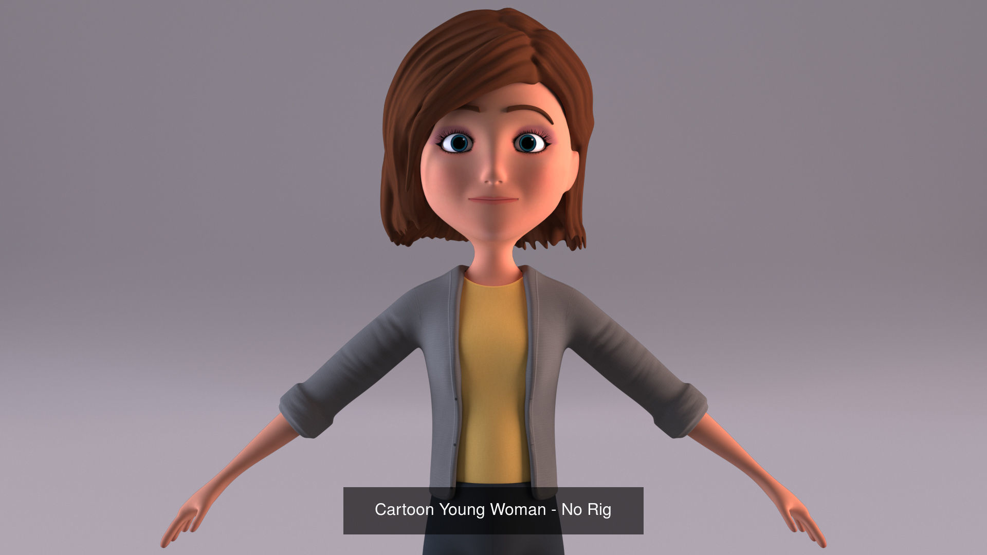 Cartoon Family Pack - 8 Character - No Rig 3D Model Collection_6