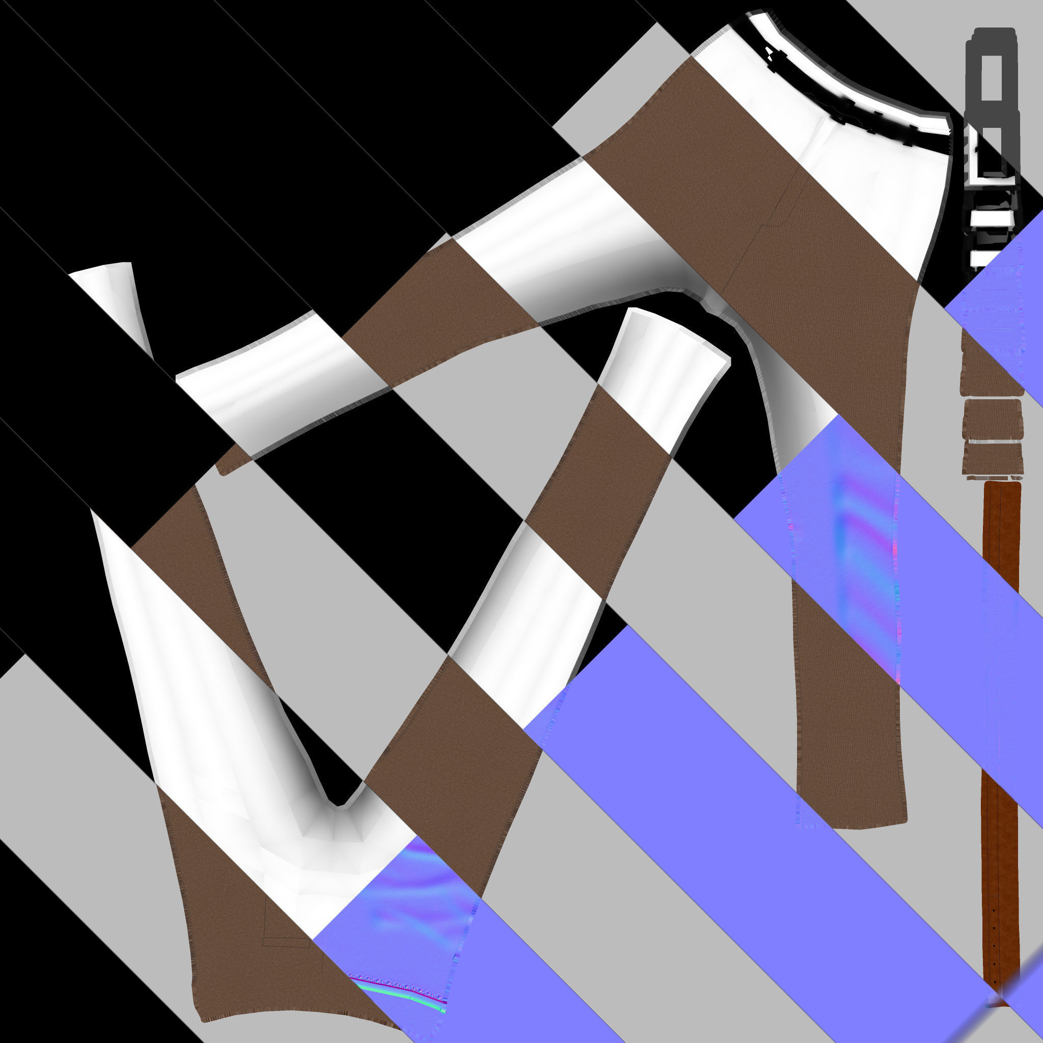 Cartoon Young Man- No Rig Low-poly 3D model_20