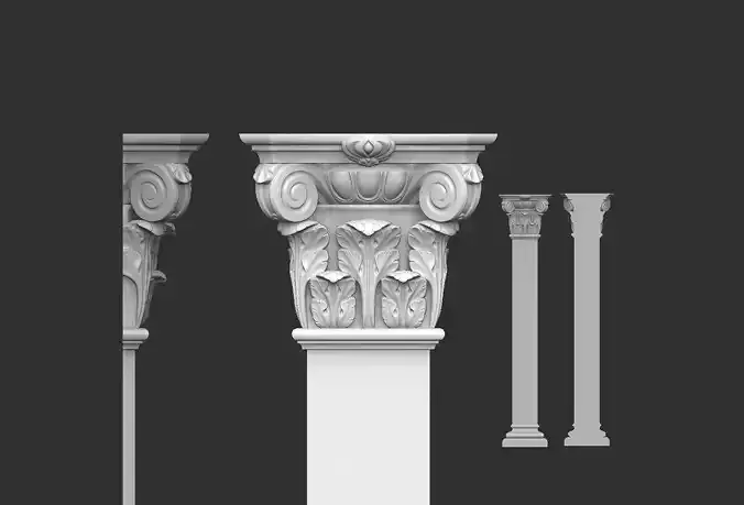 Columns Classical  Decoration N5 3D model