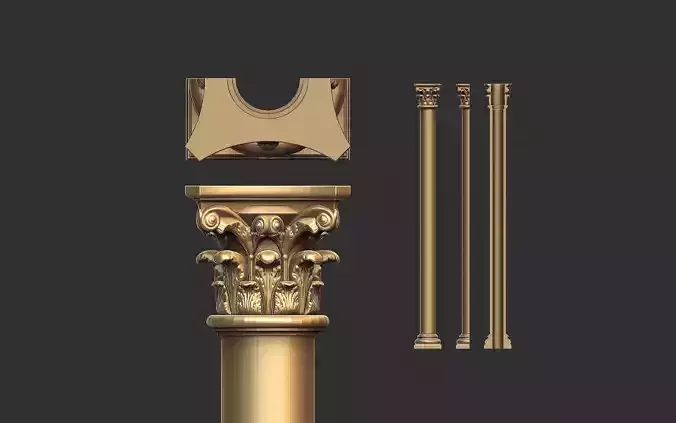 Columns Classical  Decoration N7 3D model