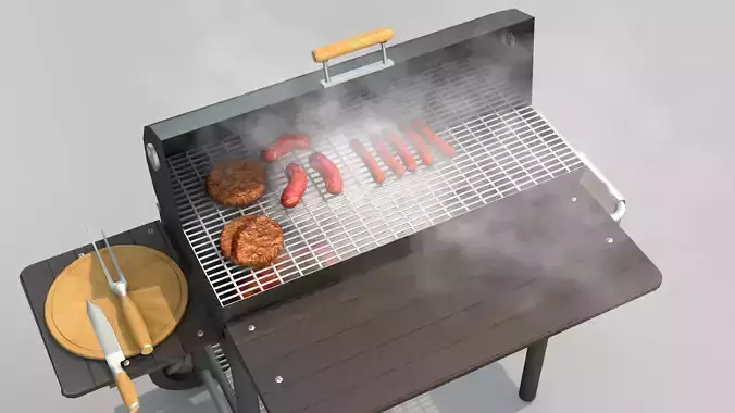grill barbecue steam