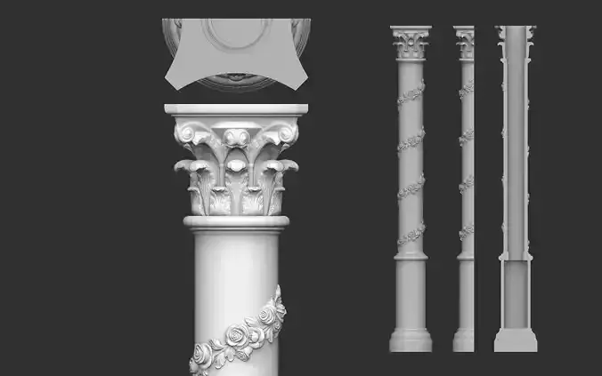 Columns Classical  Decoration N8 3D model