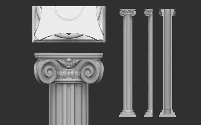 Columns Classical  Decoration N9 3D model