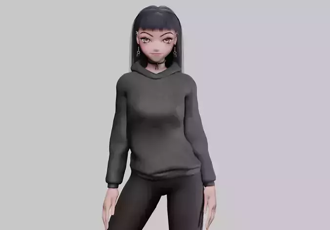 stylized anime girl V33566 