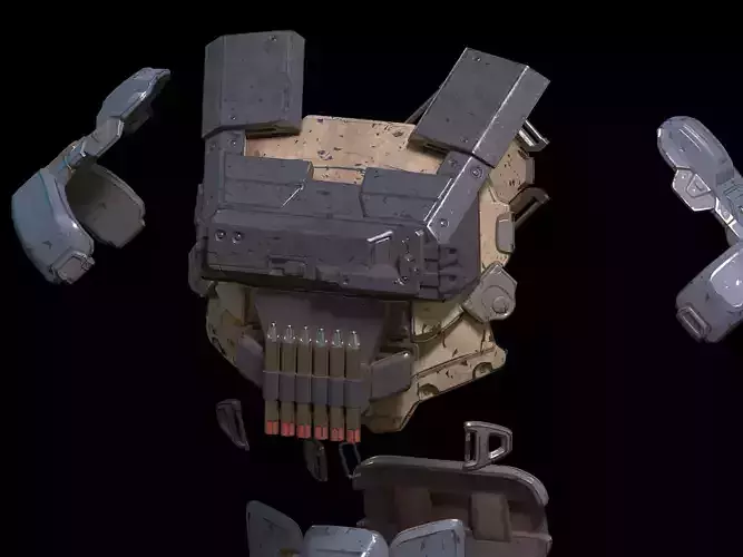 Trapdoor chest attachment 3d print file 3D print model