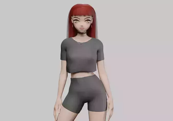 cute Cartoon girl V31419 