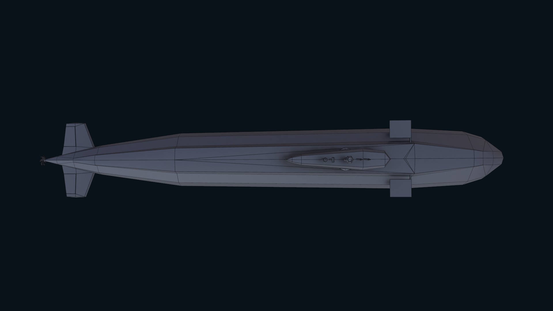 Asset - Army - Submarine - Kilo Class Low-poly 3D model_65