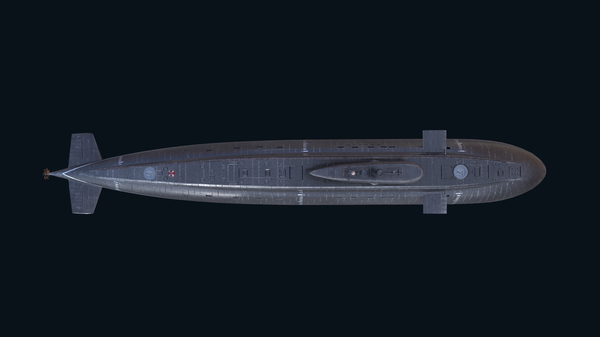 Asset - Army - Submarine - Kilo Class Low-poly 3D model_11