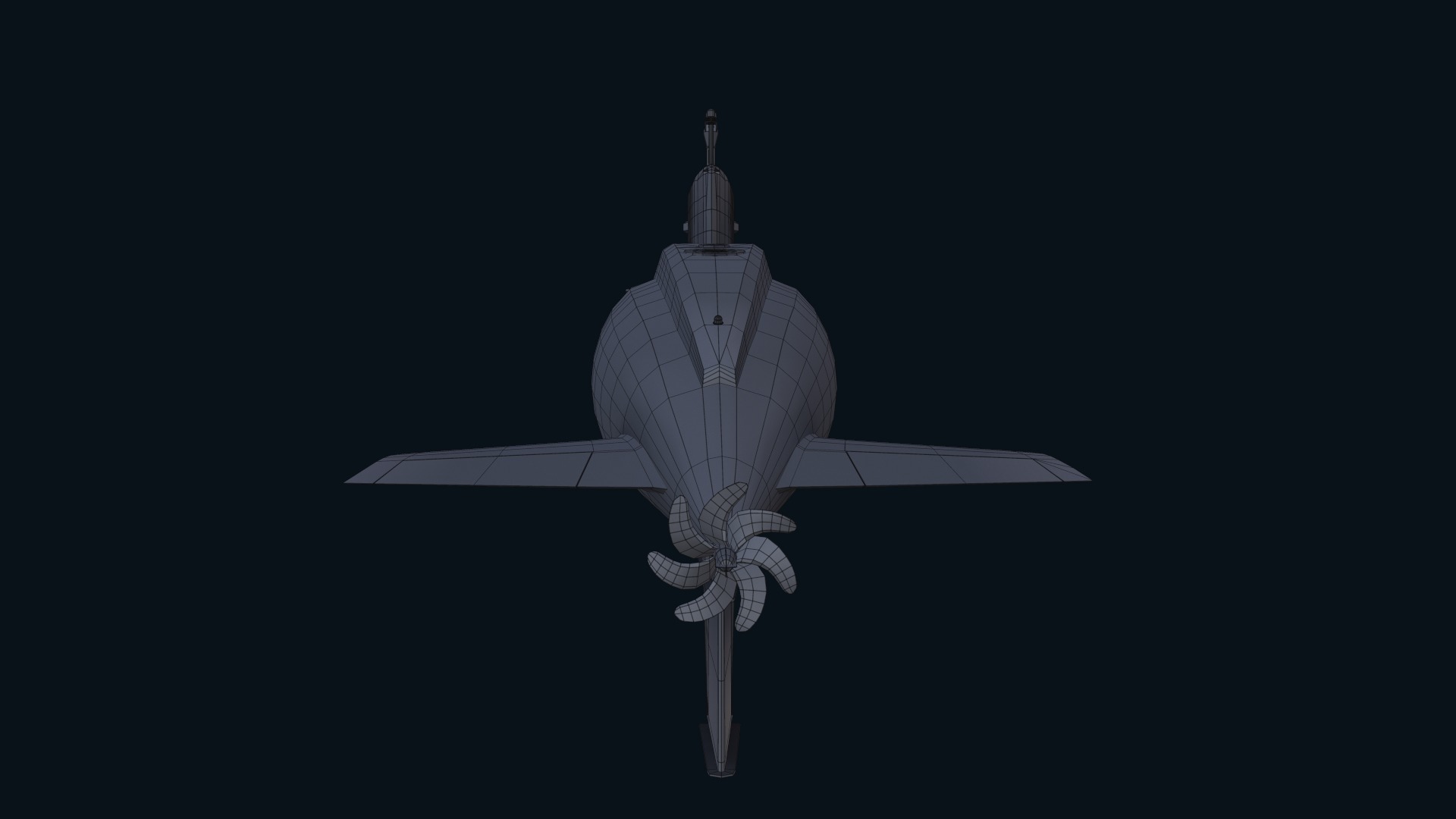 Asset - Army - Submarine - Kilo Class Low-poly 3D model_40