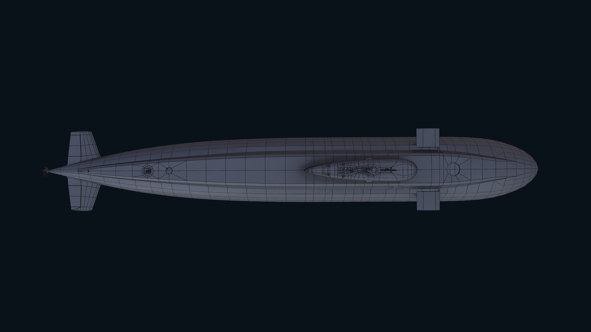 Asset - Army - Submarine - Kilo Class Low-poly 3D model_41
