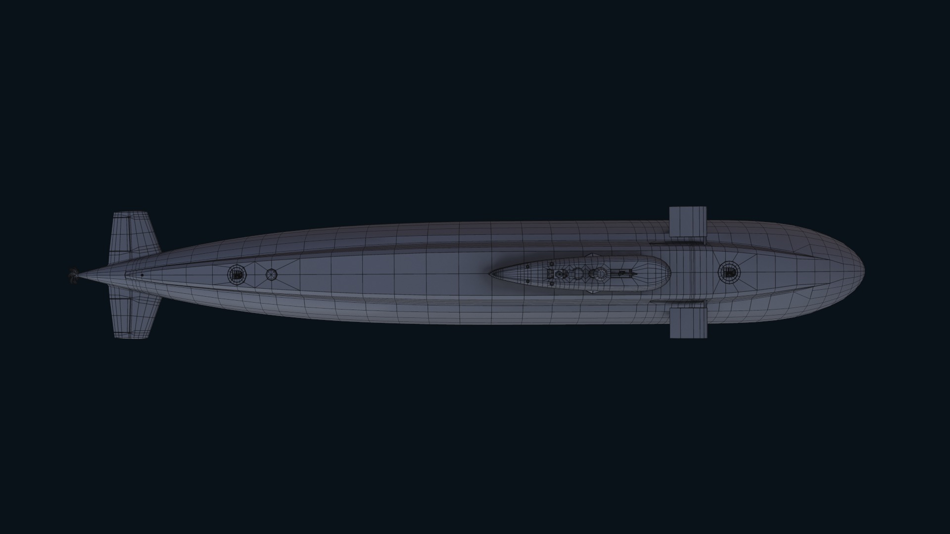 Asset - Army - Submarine - Kilo Class Low-poly 3D model_17