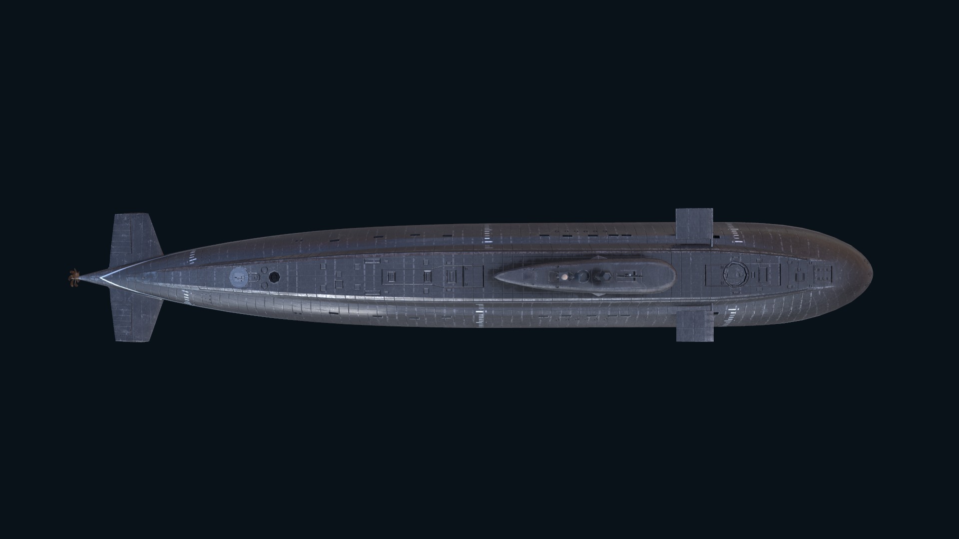 Asset - Army - Submarine - Kilo Class Low-poly 3D model_35