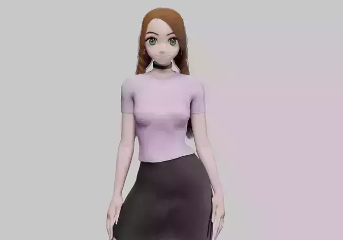 Basic cute girl V28669 