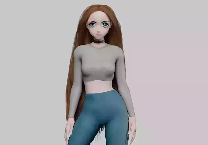 Basic anime girl V32120 