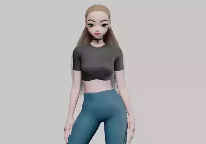 anime cute girl V28365 