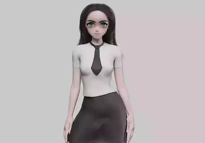 anime Beautiful girl V32484 