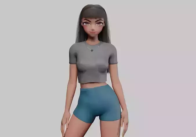 anime Basic girl V30379 