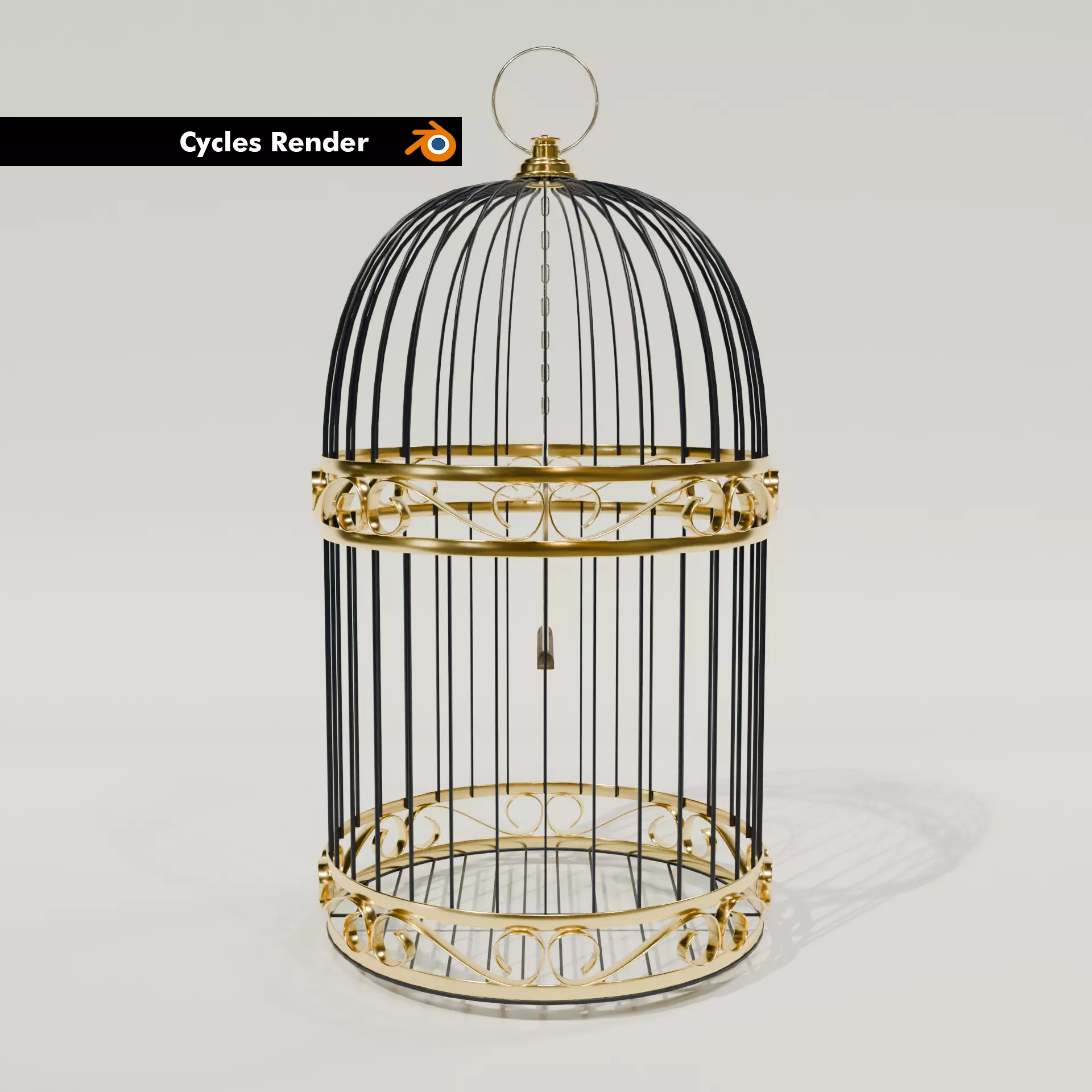 Clasic Birdcage Free low-poly 3D model