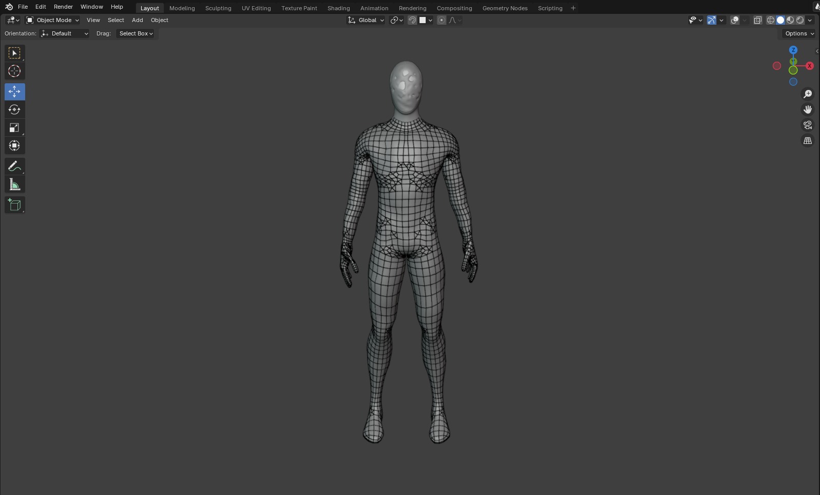 Unknown creature Low-poly 3D model_4