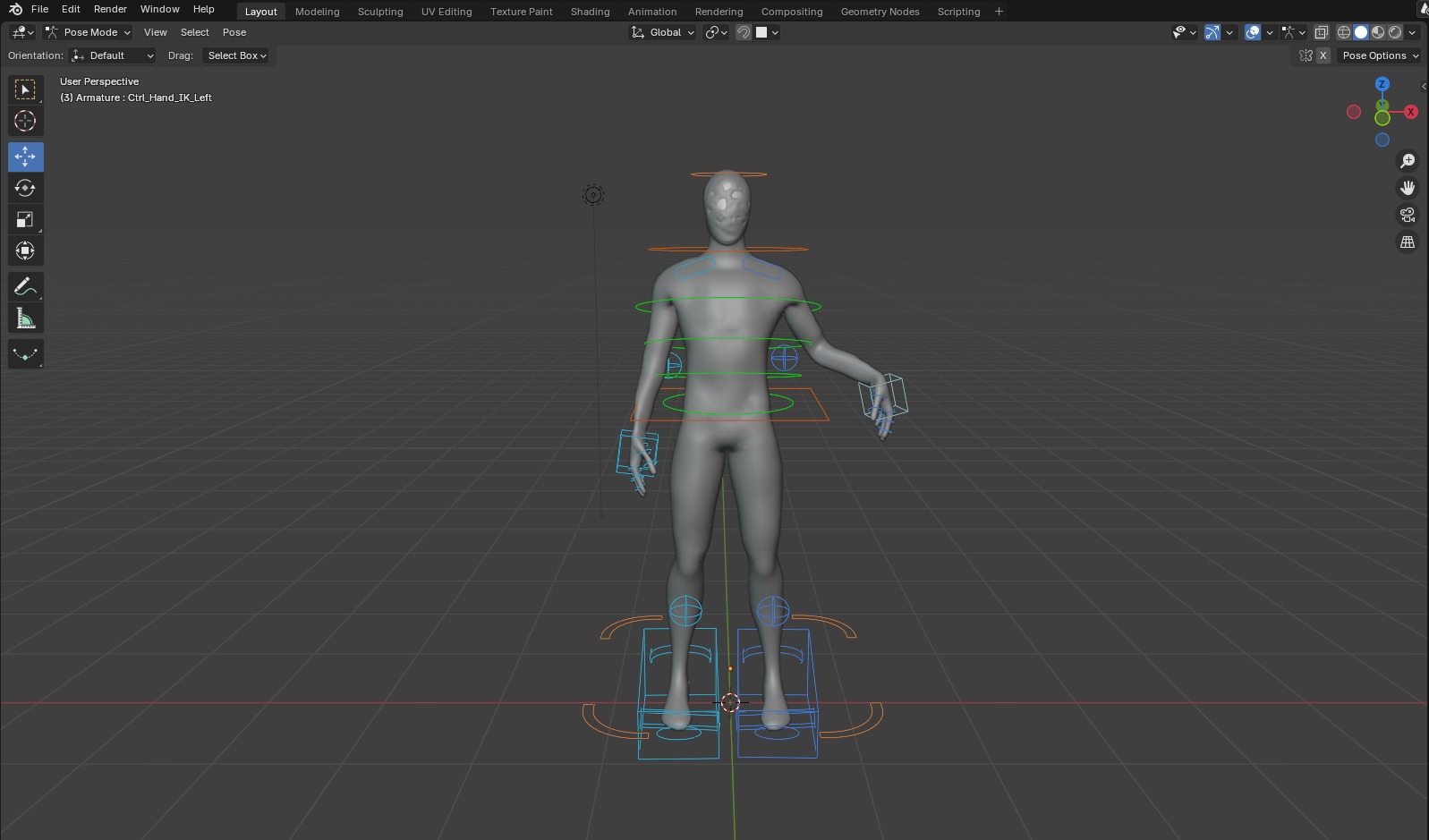 Unknown creature Low-poly 3D model_6