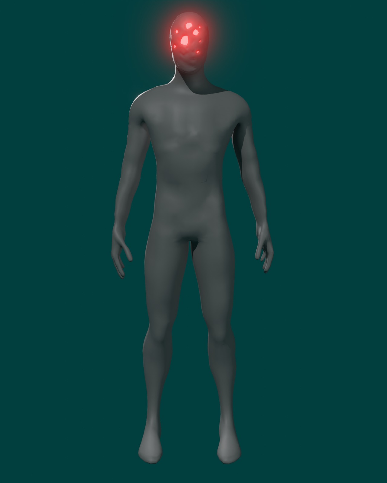 Unknown creature Low-poly 3D model_2