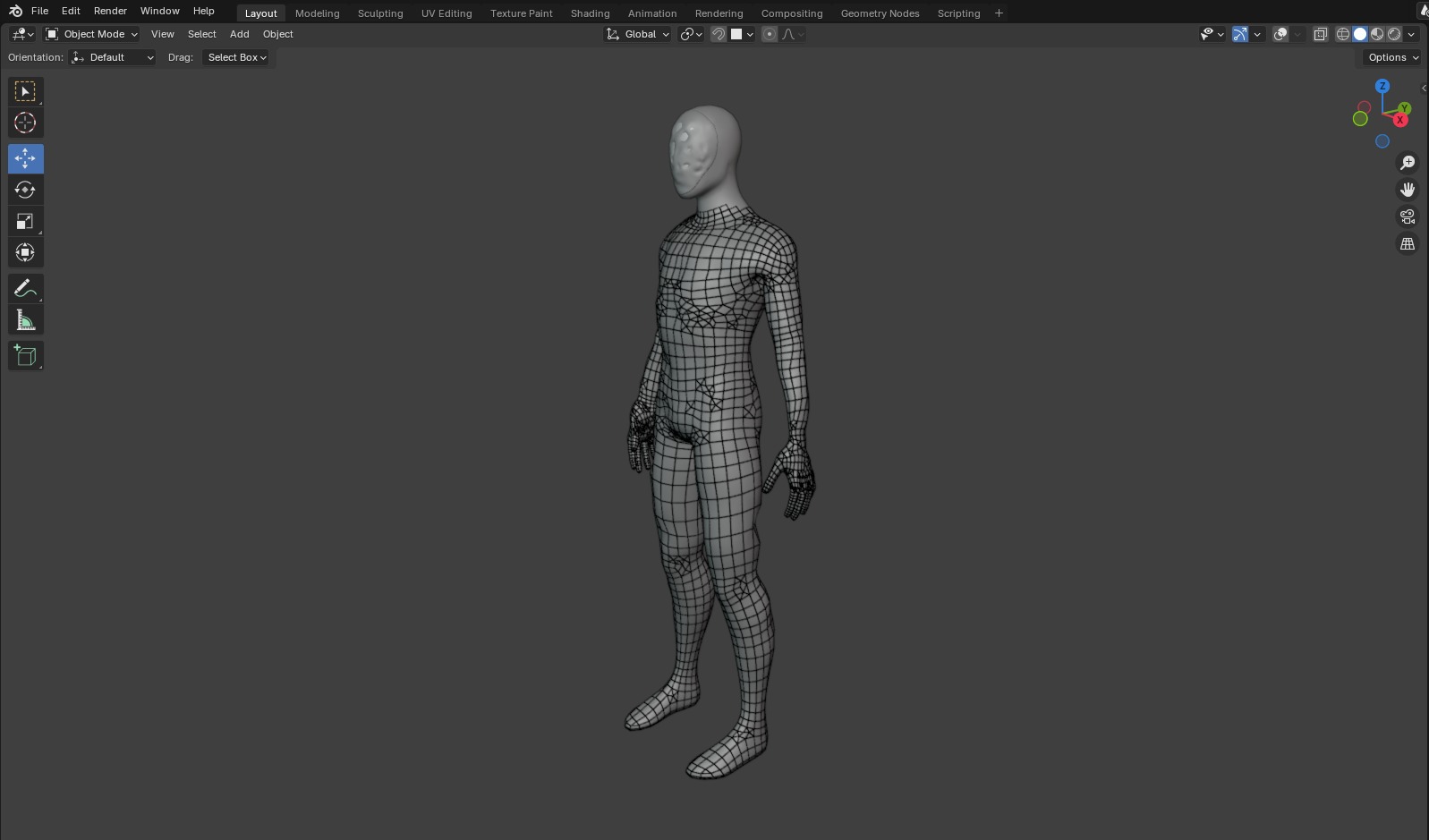 Unknown creature Low-poly 3D model_5